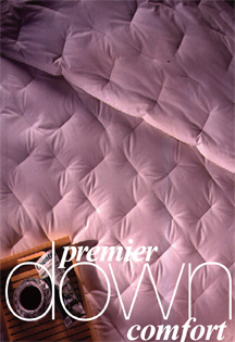 Down comforter lifestyle poster Design, photo direction, production