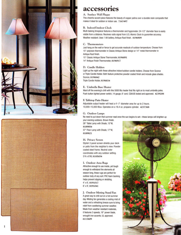 Outdoor Living inside right page Design, art and photo direction